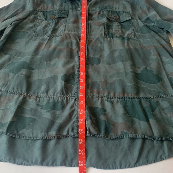 TRIBAL JEANS  Women Long Sleeve Button-Down  Camo Shirt Size Large - Picture 7 of 12